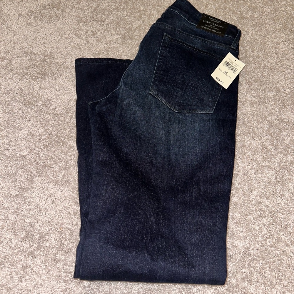Lucky Brand Jeans Womens 10/30  Lolita Boot Dark Wash Stretch Mid Rise Curvy NWT